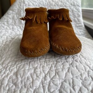 Minnetonka Velcro Back Flap Toddler Bootie